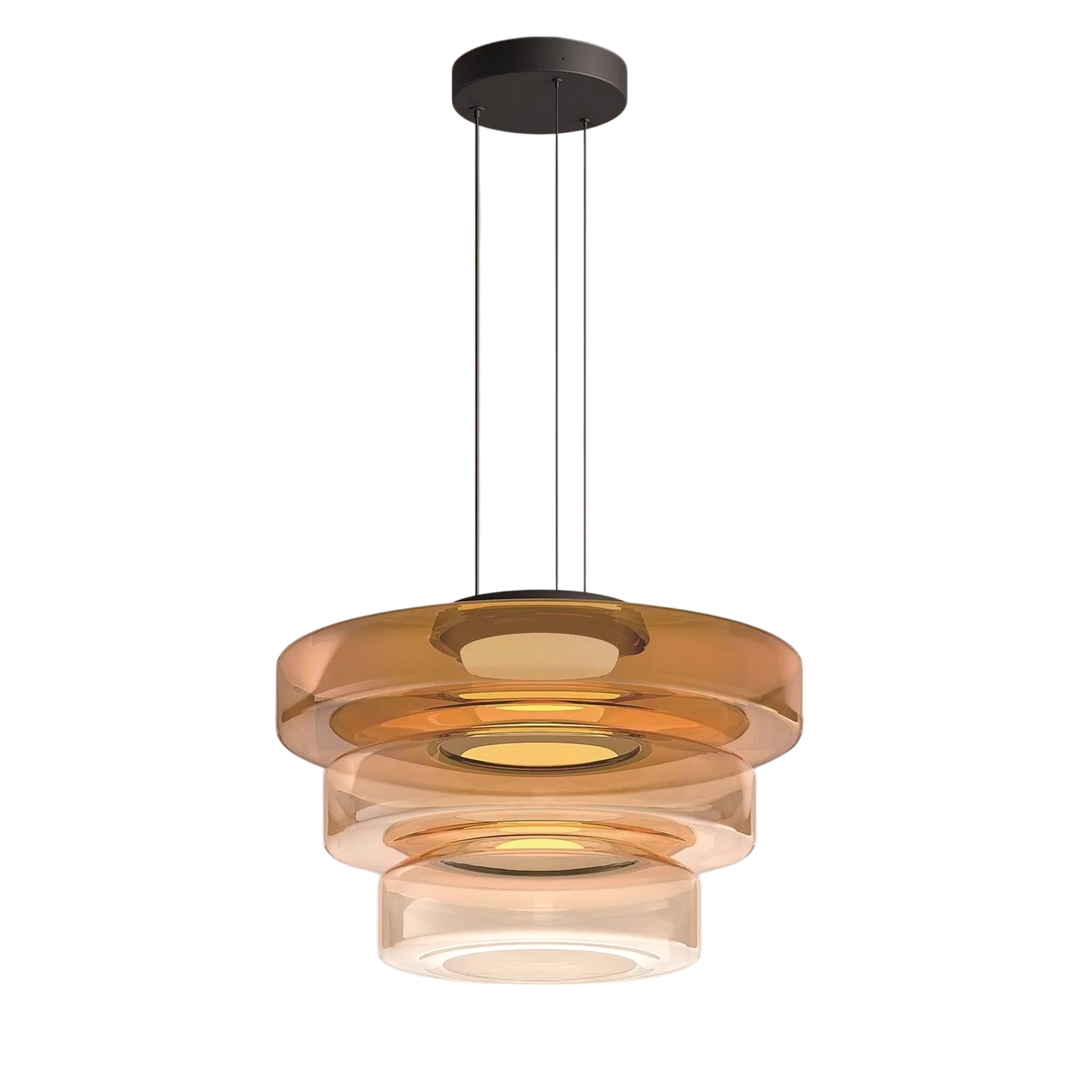 Deens glazen Bauhaus hanglamp handgeblazen glas Ø45cm hanglamp eetkamer woonkamer design verlichting modern minimalistisch