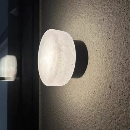 Marmeren Wandverlichting met Scandinavische Elegantie – Premium Natuursteen & Zachte LED