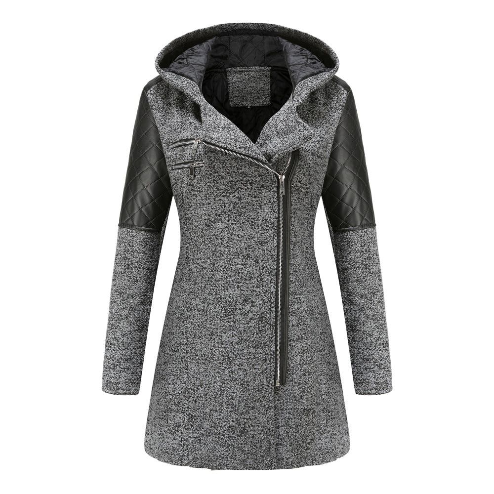 Dames Tussenjas Warm Quilted Capuchon Stijlvol