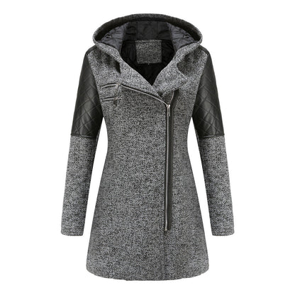 Dames Tussenjas Warm Quilted Capuchon Stijlvol