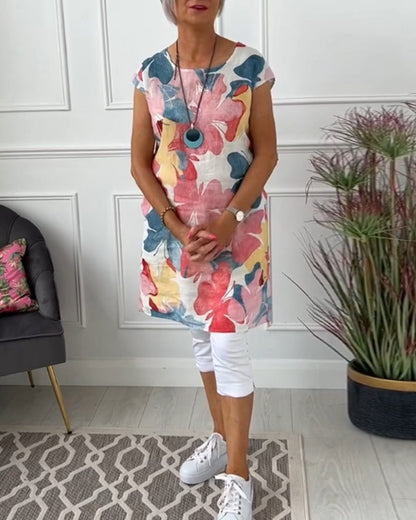 Vrouwelijke Lainey Bloemen Top Casual Lange Mouw