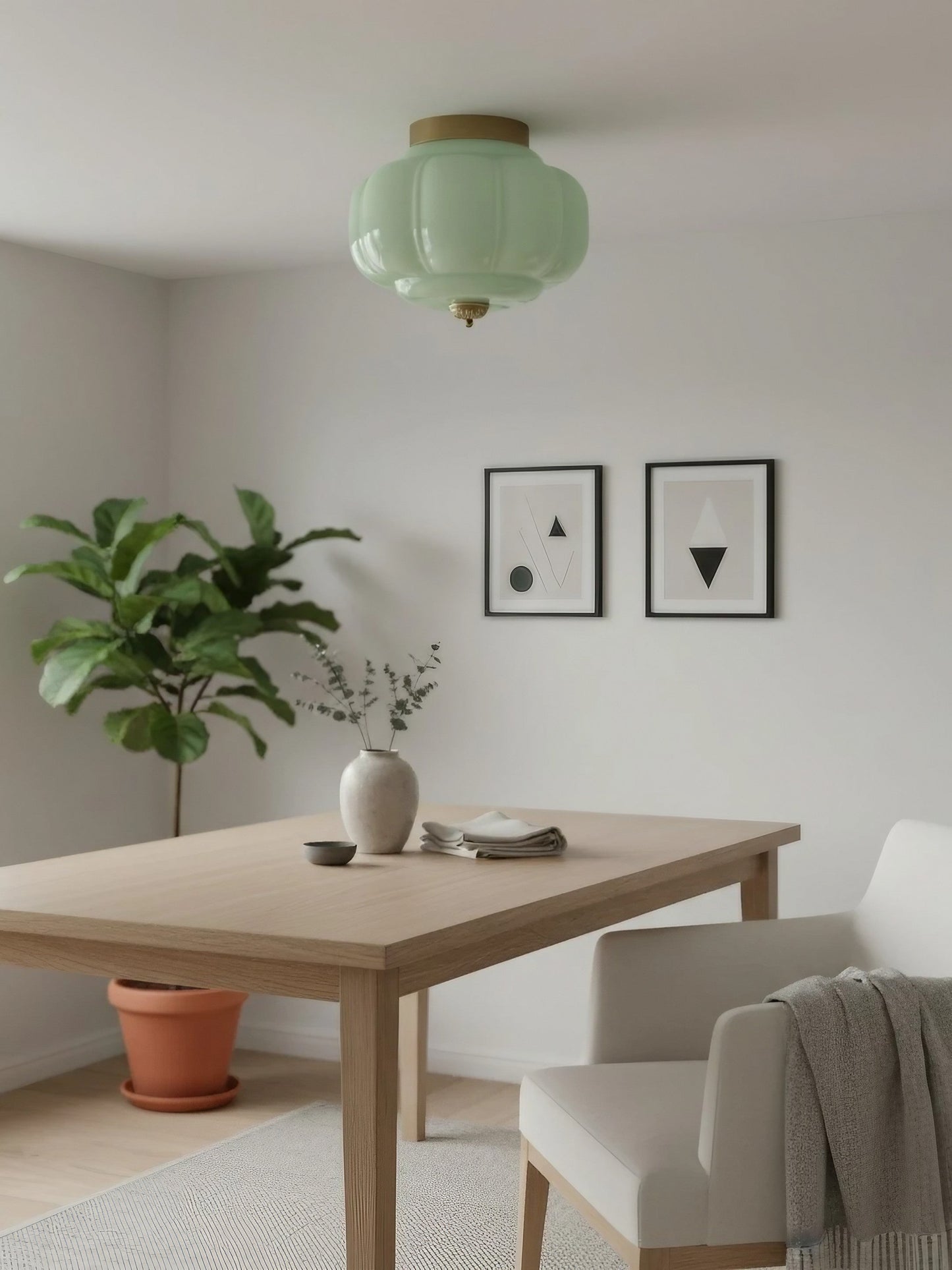 Plafondlamp Melkglas Glazen Kap Moderne Verlichting Scandinavische Stijl Woonkamer Eetkamer Slaapkamer Flush Mount