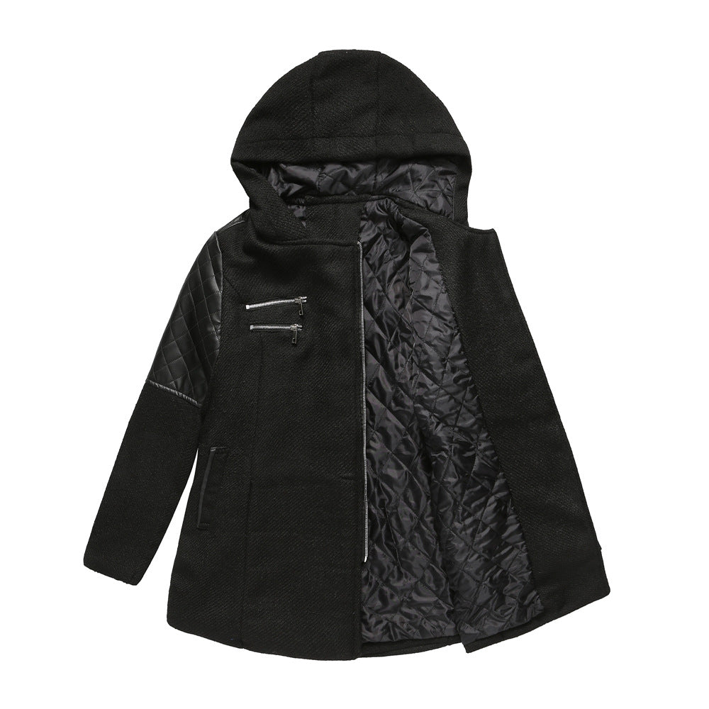 Dames Tussenjas Warm Quilted Capuchon Stijlvol