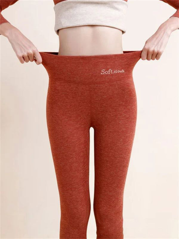 Dames Legging High Waist Fleece Zacht Comfortabel