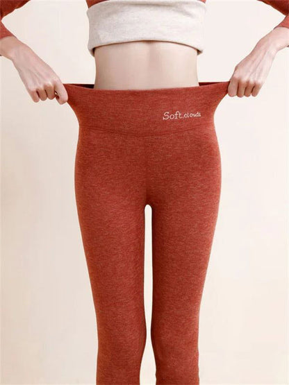 Dames Legging High Waist Fleece Zacht Comfortabel
