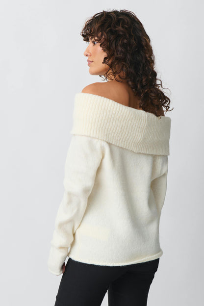 Dames Trui Off-Shoulder Comfortabele Stijl