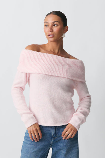 Dames Trui Off-Shoulder Comfortabele Stijl
