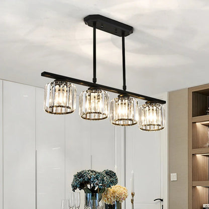 Hanglamp Eettafel Glas Zwart Goud 3 Of 4 Lichts E27 Modern