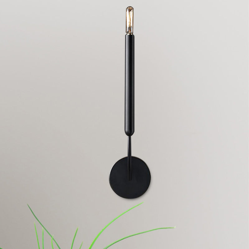 Metalen Buislamp Wandlamp Traditionele Stijl Zwart of Messing voor Eetkamer Woonkamer Hal