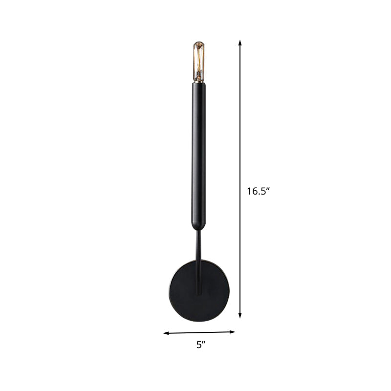 Metalen Buislamp Wandlamp Traditionele Stijl Zwart of Messing voor Eetkamer Woonkamer Hal
