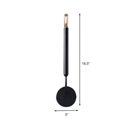 Metalen Buislamp Wandlamp Traditionele Stijl Zwart of Messing voor Eetkamer Woonkamer Hal