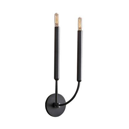 Metalen Buislamp Wandlamp Traditionele Stijl Zwart of Messing voor Eetkamer Woonkamer Hal