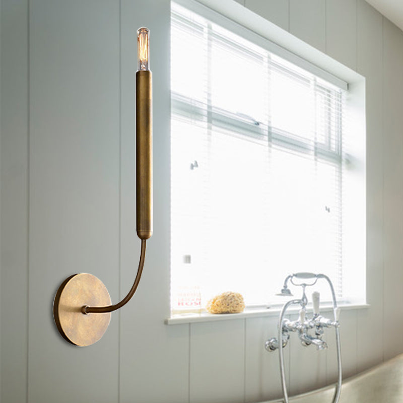 Metalen Buislamp Wandlamp Traditionele Stijl Zwart of Messing voor Eetkamer Woonkamer Hal