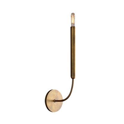 Metalen Buislamp Wandlamp Traditionele Stijl Zwart of Messing voor Eetkamer Woonkamer Hal