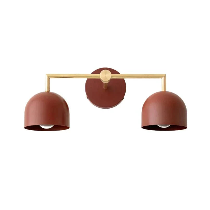 Koepelkapjes Wandlamp Modern Scandinavisch Metaal Zwart Messing 2-3 Lichtpunten Badkamer Hal Slaapkamer Sfeerverlichting