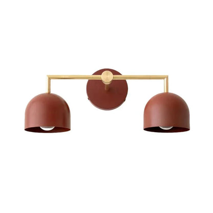 Koepelkapjes Wandlamp Modern Scandinavisch Metaal Zwart Messing 2-3 Lichtpunten Badkamer Hal Slaapkamer Sfeerverlichting