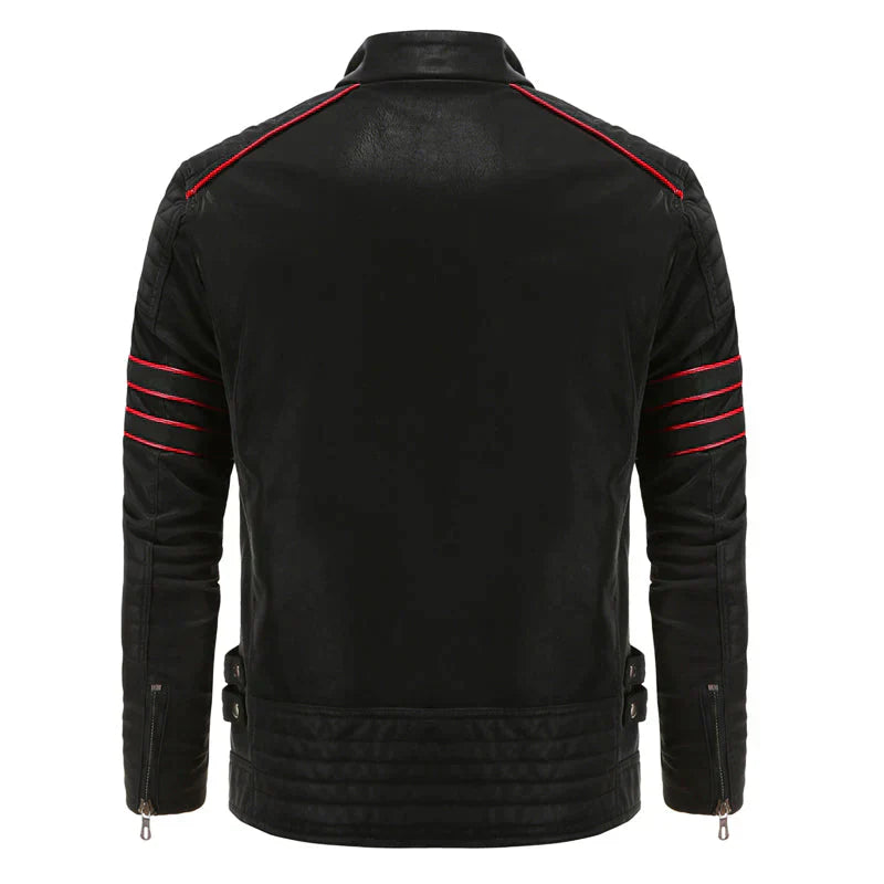 Heren Leren Motorjack Biker Style Leerjack