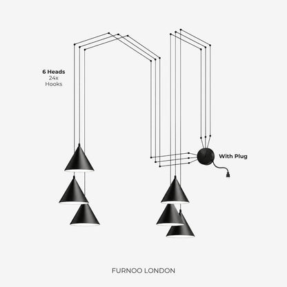 Stella hanglamp – aluminium geometrisch design met verstelbare kabellengte en LED-verlichting