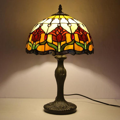 Tiffany Tafellamp Buntglas Klassiek 45cm E26 Glas Metaal Woonkamer