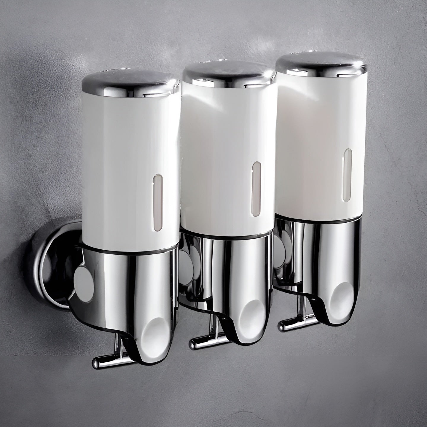 Wandzeepdispenser 500ml Wandmontage RVS Chroom Badkamer Keuken Enkel Dubbel Drievoudig Vloeibare Zeep