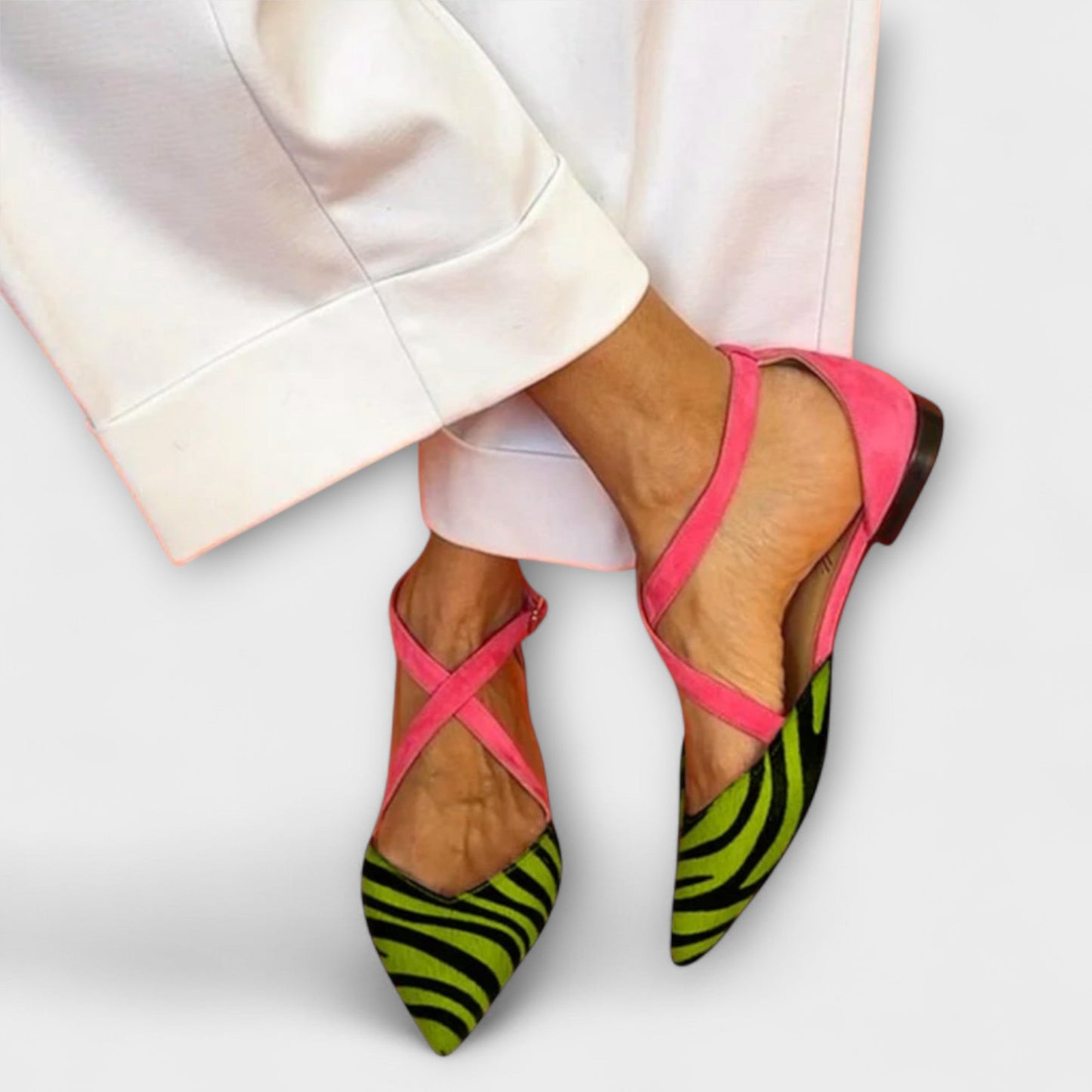Dames Ballerinas Elastisch Bandje Comfortabele Pasvorm
