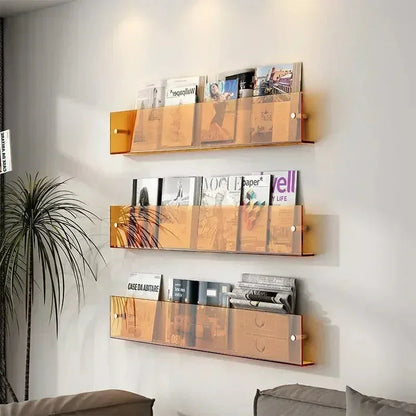 Wandplank PVC Zwevend Tijdschriftenrek 40cm 50cm 80cm Boeken Woonkamer Modern