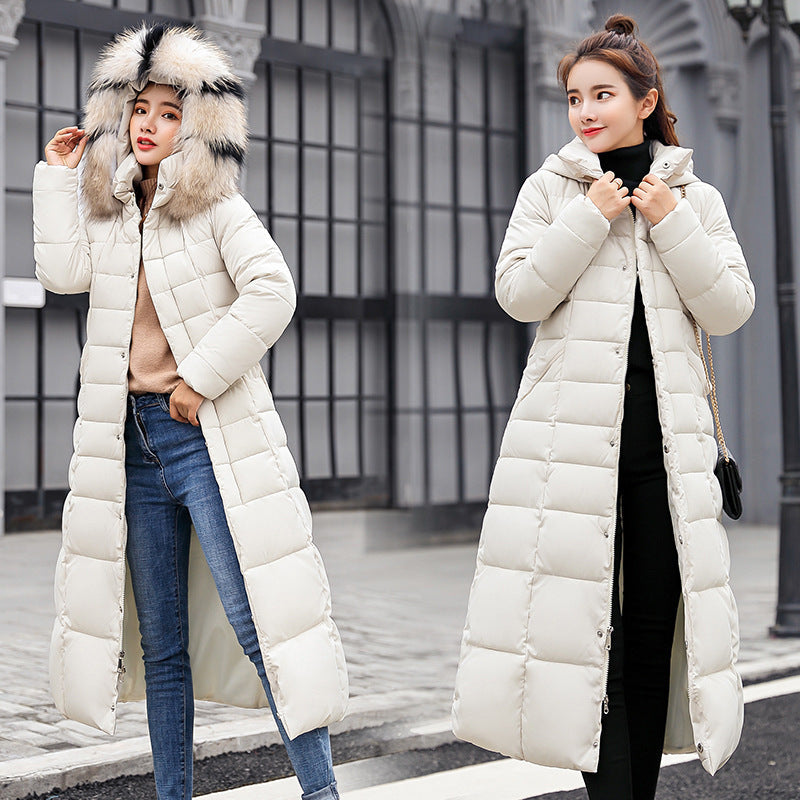 Dames Donzen Parka Lange Warme Winterjas