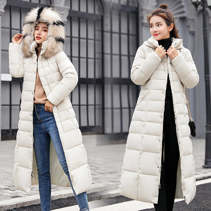 Dames Donzen Parka Lange Warme Winterjas