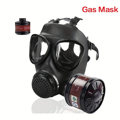 Volgelaatsgasmasker met 40mm Actief Koolfilter voor Optimale Bescherming tegen Chemische Stoffen en Stof