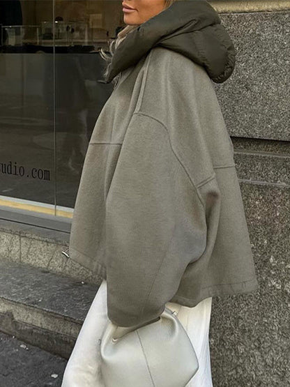 Dames Oversized Jas Capuchon Stoer en Stijlvol