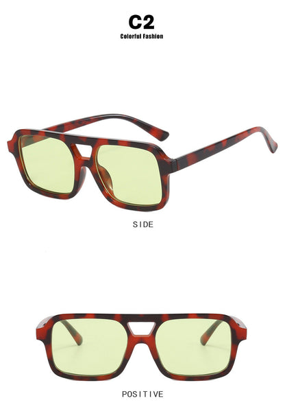 Dames Zonnebril Aviator Stijl Kleurige Lensen