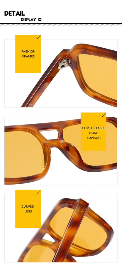 Dames Zonnebril Aviator Stijl Kleurige Lensen