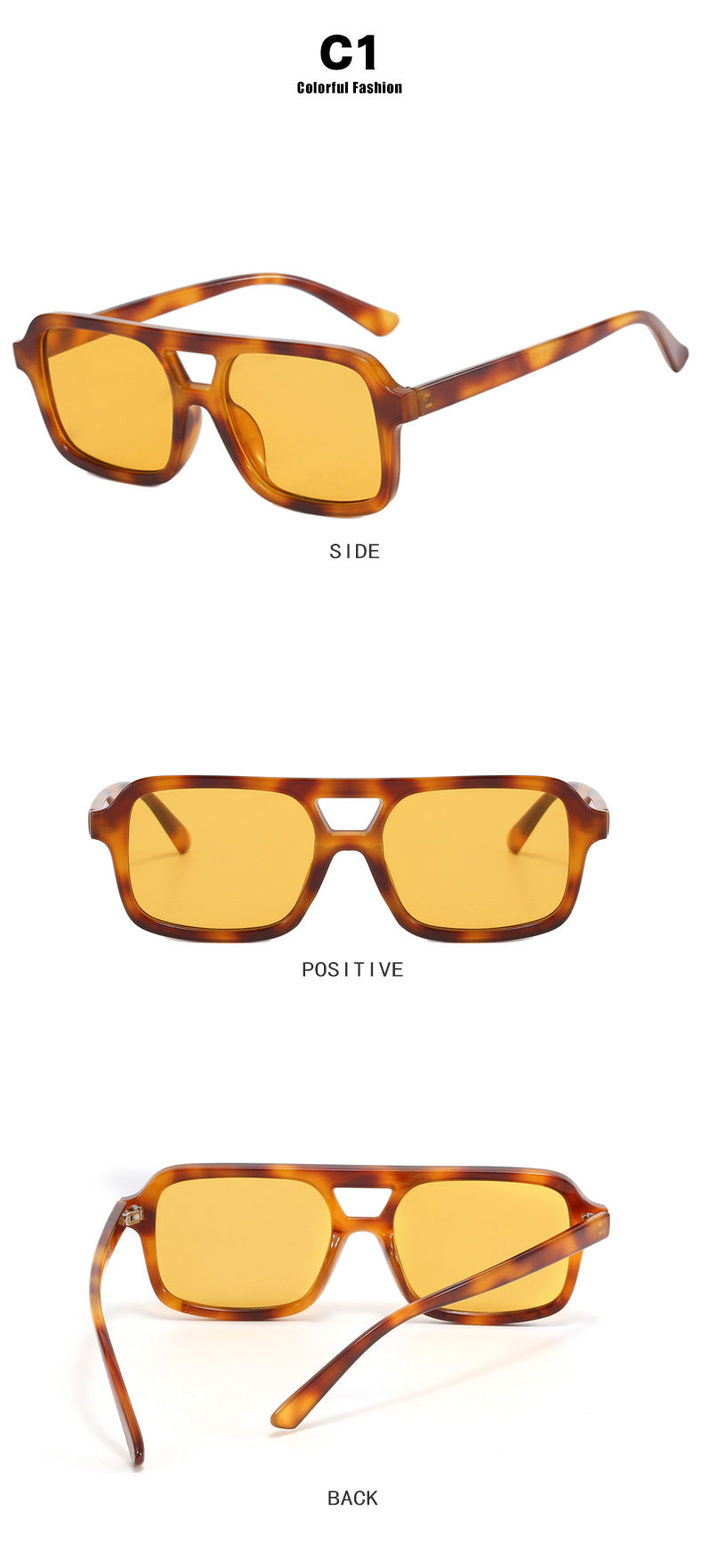 Dames Zonnebril Aviator Stijl Kleurige Lensen