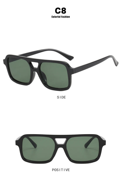 Dames Zonnebril Aviator Stijl Kleurige Lensen