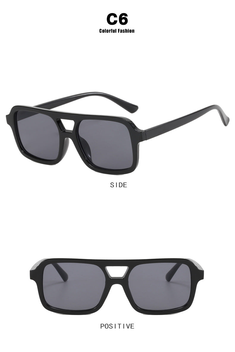 Dames Zonnebril Aviator Stijl Kleurige Lensen