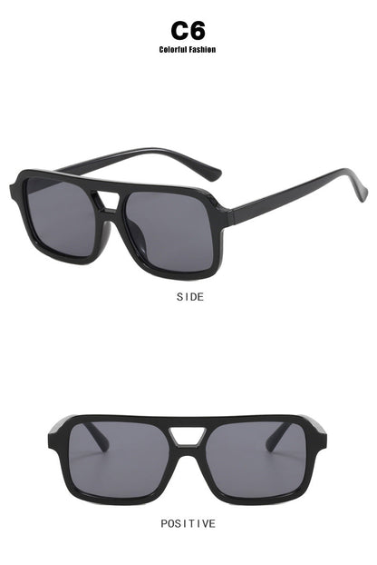 Dames Zonnebril Aviator Stijl Kleurige Lensen