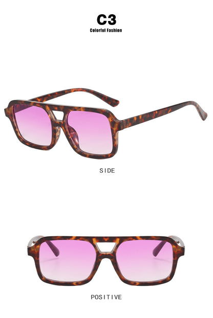 Dames Zonnebril Aviator Stijl Kleurige Lensen