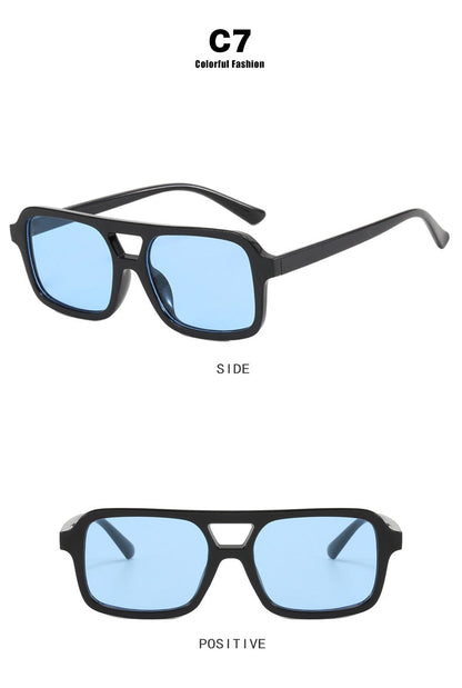 Dames Zonnebril Aviator Stijl Kleurige Lensen