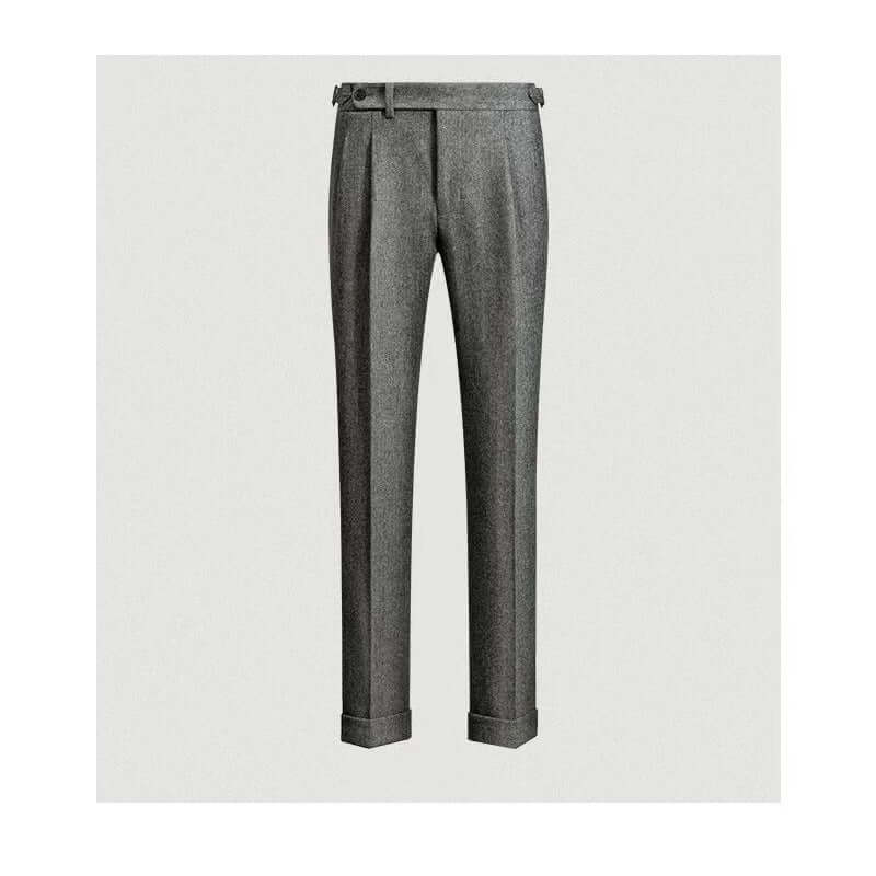 Heren Broek Tweed Comfortabel Vintage Stijl