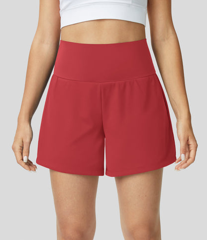 Yoga Shorts 2-in-1 met Zakken voor Vrouwen Sport