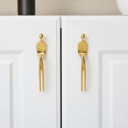 Minimalistische Kastgreep - Messing Zilver Roze - Scandinavisch Design Meubels