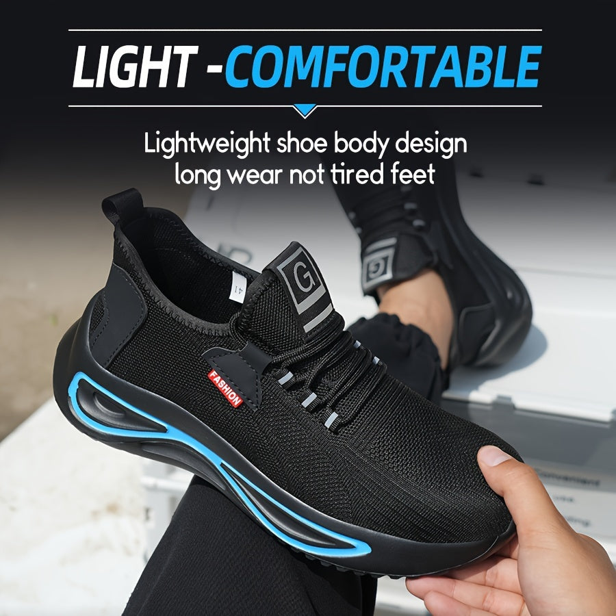 Werkschoenen voor Heren – Lichtgewicht met Stalen Neus en Antislip Zool