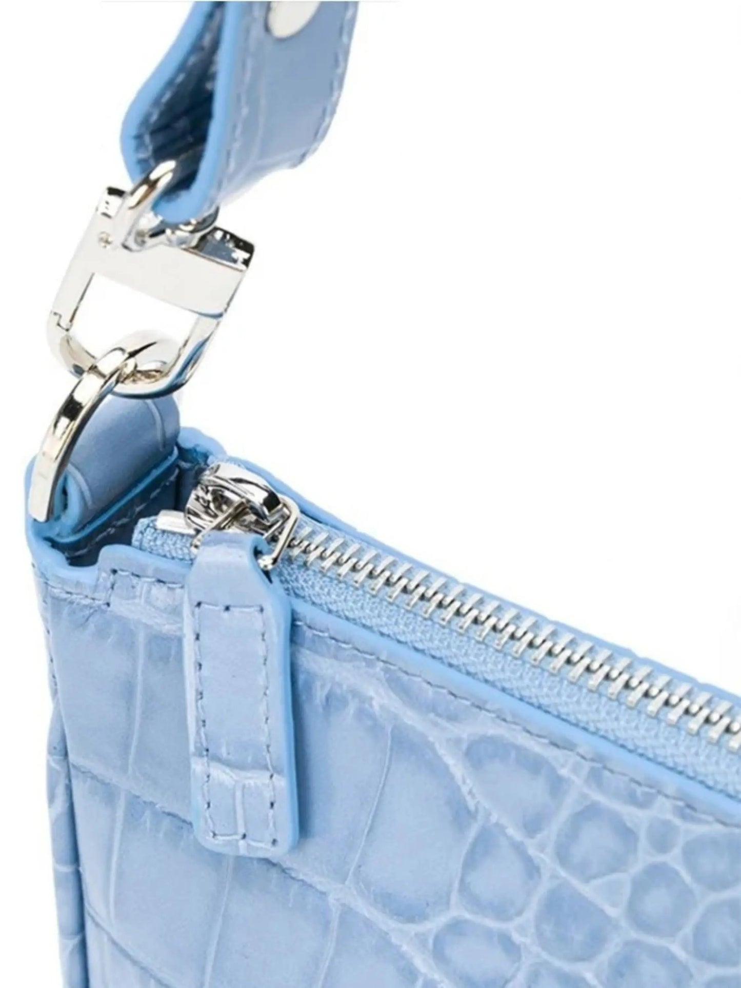 Kroko Leer Schoudertas voor Dames Kunstleer Look