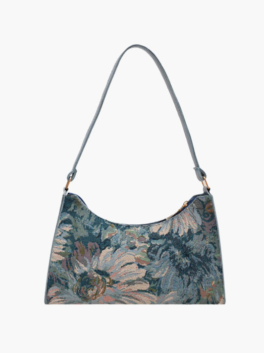 Bloemen Schoudertas Vintage Tapisserie Stijl - StudioMarella