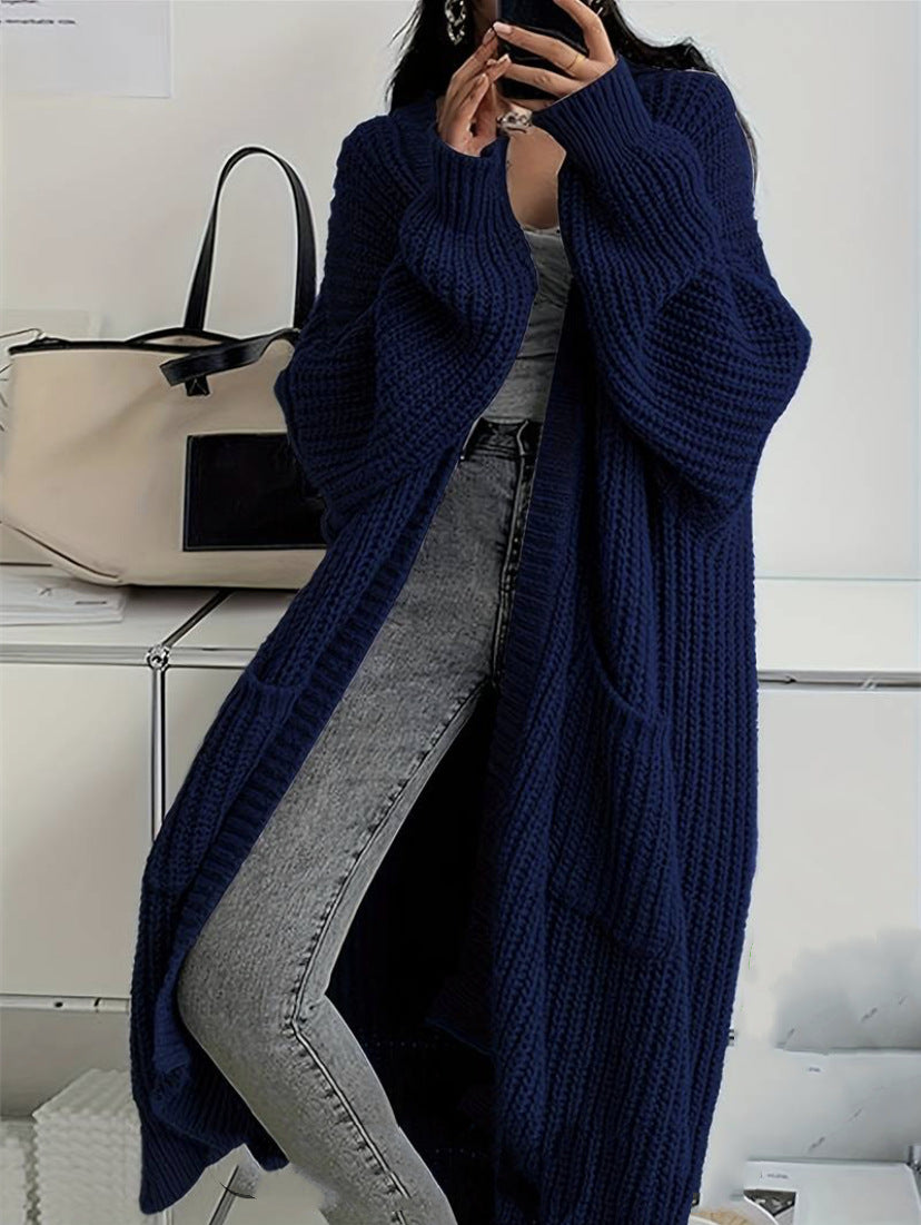 Dames Vest Lange Gebreide Stijlvol Trendy