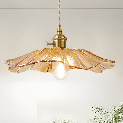 Cullivan Flower Hanglamp Glas Metaal Rood E27 Eettafel Verlichting Vintage Bloem Lamp Hal Sfeerverlichting