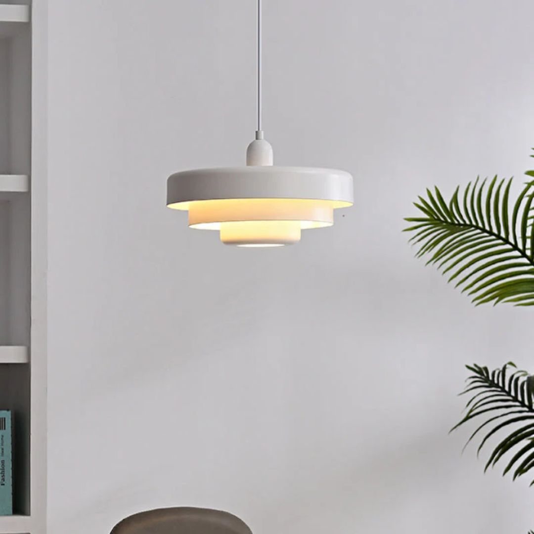 Hanglamp Metaal Gelaagd Ø35cm Oranje E27 Eettafel Woonkamer Retro Design Verlichting Industrieel Modern