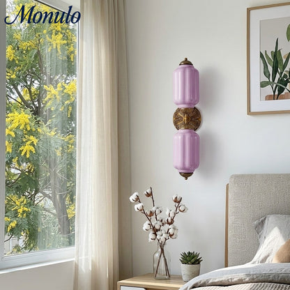 Eloise Vintage Scalloped Milk Glass Wall Sconce - Modern Accent Lighting for Bathroom and Bedroom