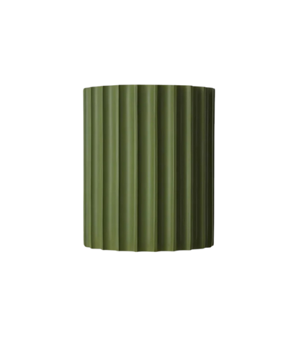 Wandlamp Ribbelstructuur Groen Met Tweezijdige Lichtbundel Voor Sfeervolle Ruimtes