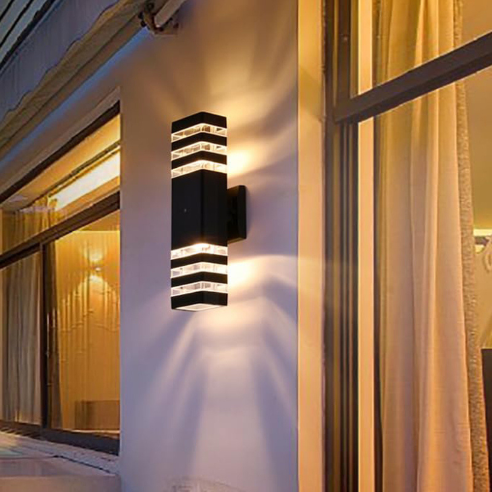 Buiten Wandlamp Up Down Gevelverlichting Waterdicht IP65 E27 Zwart